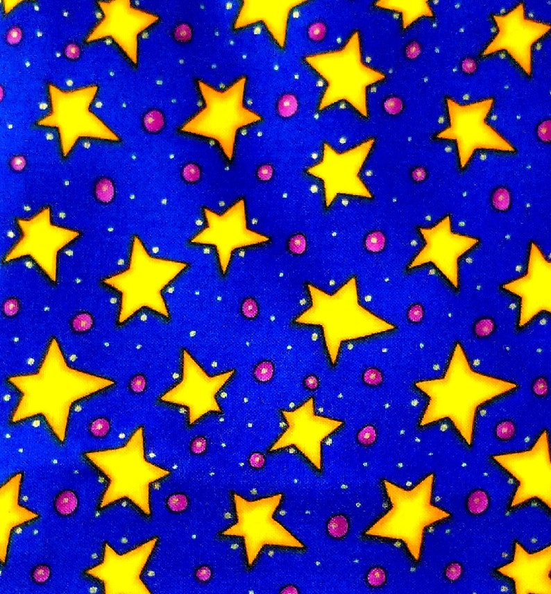 Bright Gold Stars On Dark Blue Background Patrick Lose Etsy