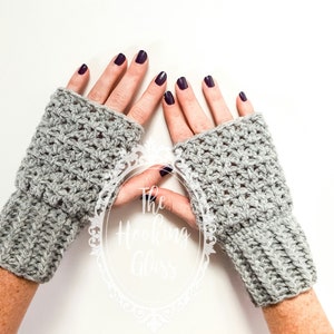 Fingerless Mittens Pattern, Crochet Pattern, Mitten Pattern, Hand warmers, Easy crochet pattern, pattern for beginners