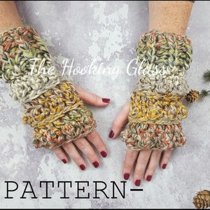 Fingerless Mittens Pattern / Crochet Pattern / Hand warmers / Chunky Mittens / Easy Pattern / Pattern for Beginners Crochet Mitten Pattern