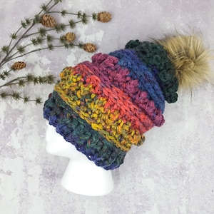 Slouchy Hat Pattern, Crochet Pattern, Crochet Hat, Chunky Hat, Easy Crochet Pattern, Beginner Pattern