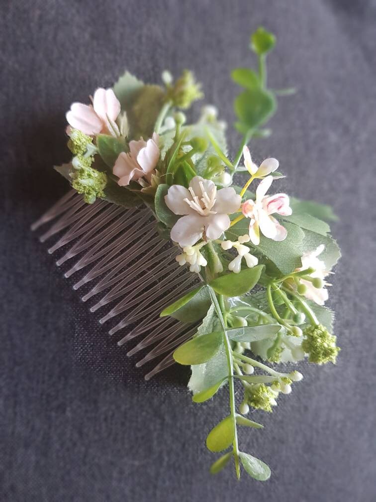 Artificial Flower Hair Comb Wedding Prom Party - Etsy