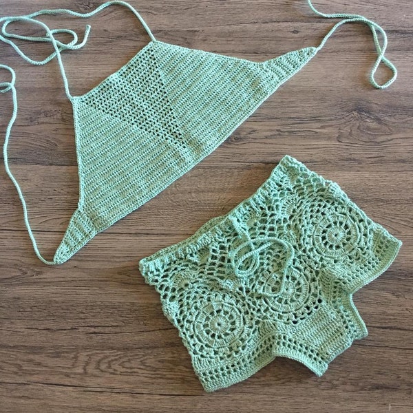 Bikini au crochet maillot de bain au crochet trikini fait à la main