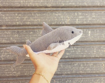 OTTIMO squalo plüschhai PELUCHE 30 cm Orsacchiotto pesce 2 colori morbidose ANIMALI NUOVO 