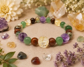 Prosperity, Abundance and Success Bracelet, Wealth Manifestation Crystals