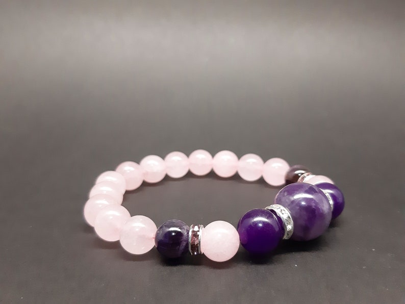 Womens Bracelet Chunky Bracelet Attract Love Bracelet Womens Gift for Her Calming Bracelet Emotional Support Healing Crystals Wife Gift