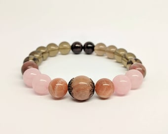 Grief Healing Crystals Bracelet, Condolence Gift