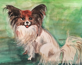 Custom pet portrait Watercolor portrait Original Painting Gift