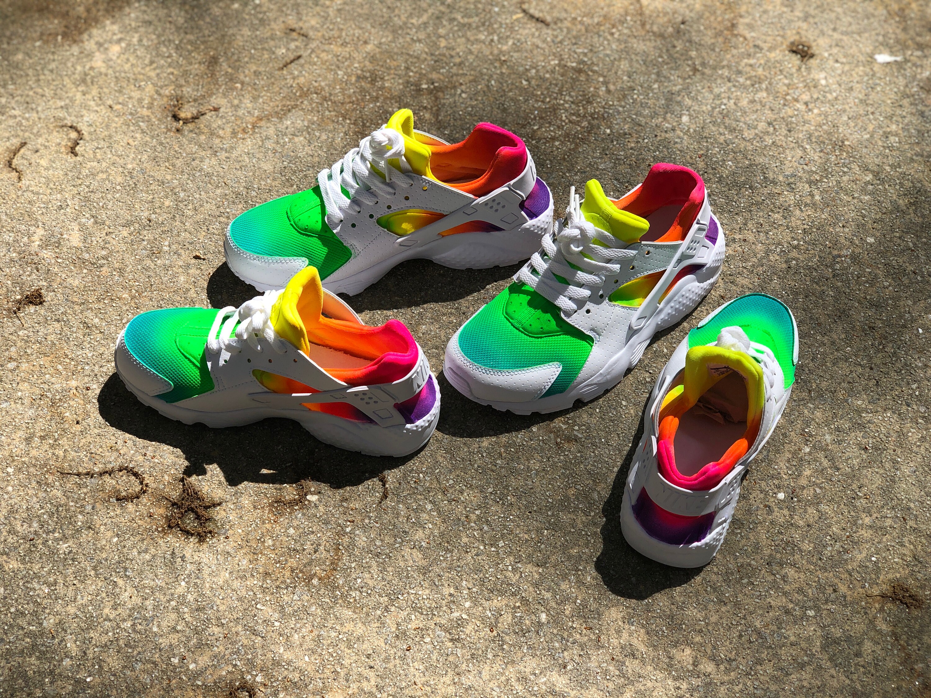 Tye Dye Nike Huaraches Custom Etsy Tye Dye Nike Huaraches Custom Etsy
