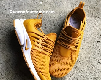Mustard Yellow Nike Presto Custom