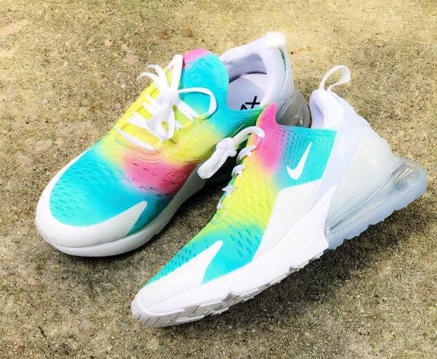 Arc en ciel pastel personnalisÃ© Nike Air Max 270 | Etsy