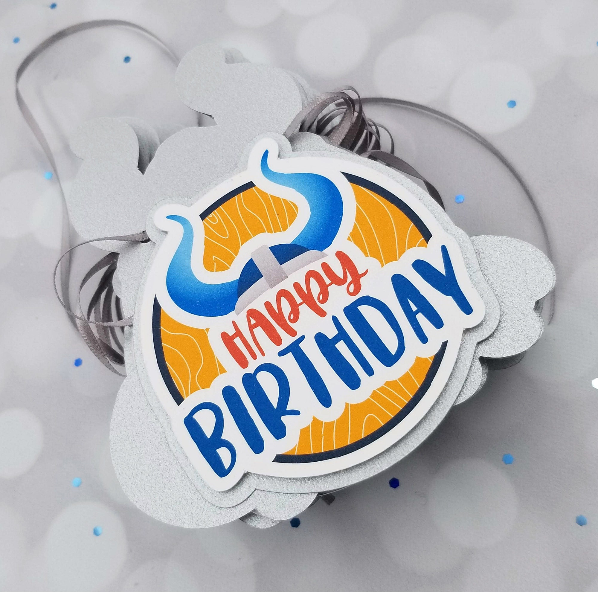 Happy Birthday Viking Banner Birthday Banner Viking | Etsy