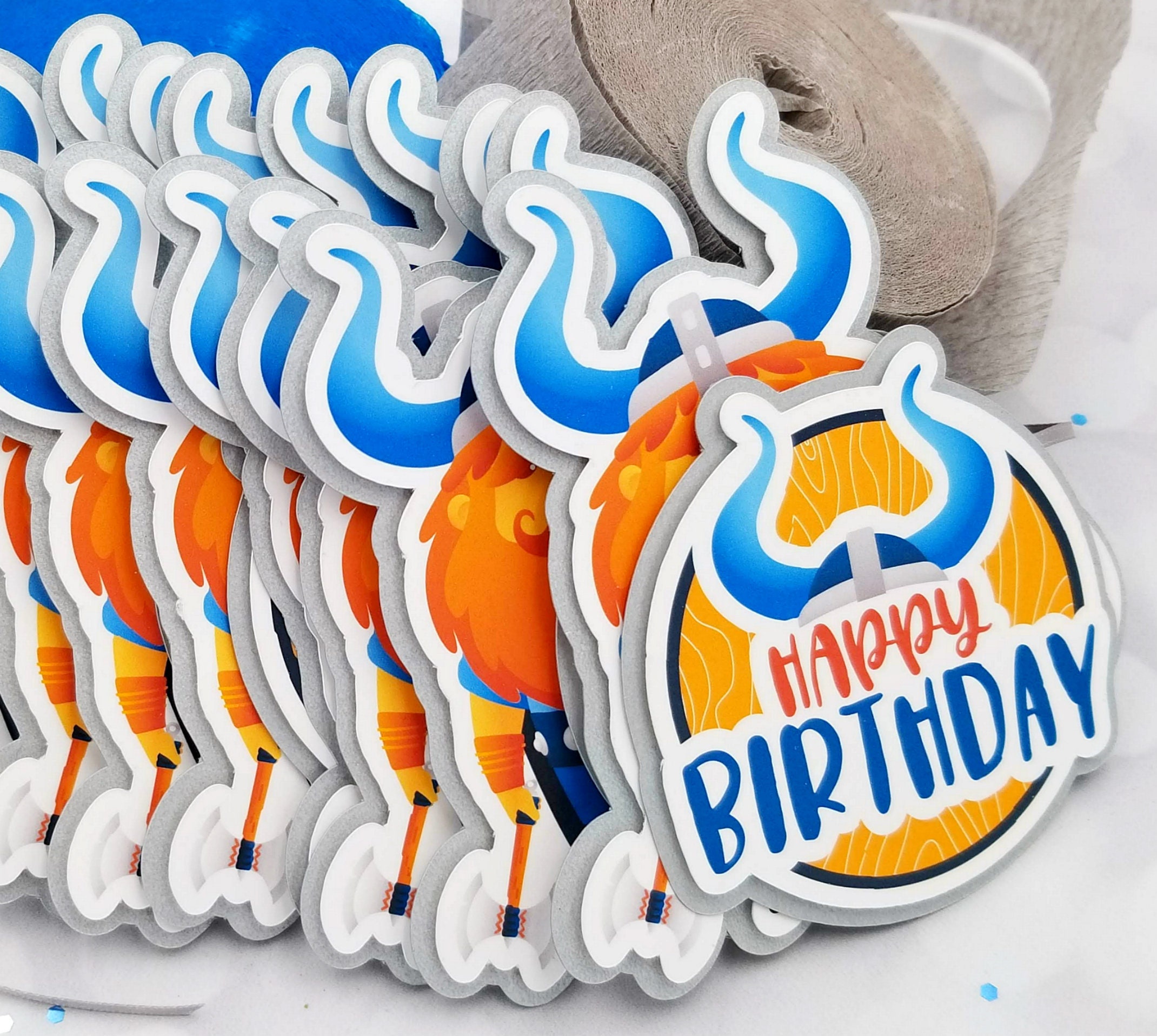 Happy Birthday Viking Banner Birthday Banner Viking | Etsy
