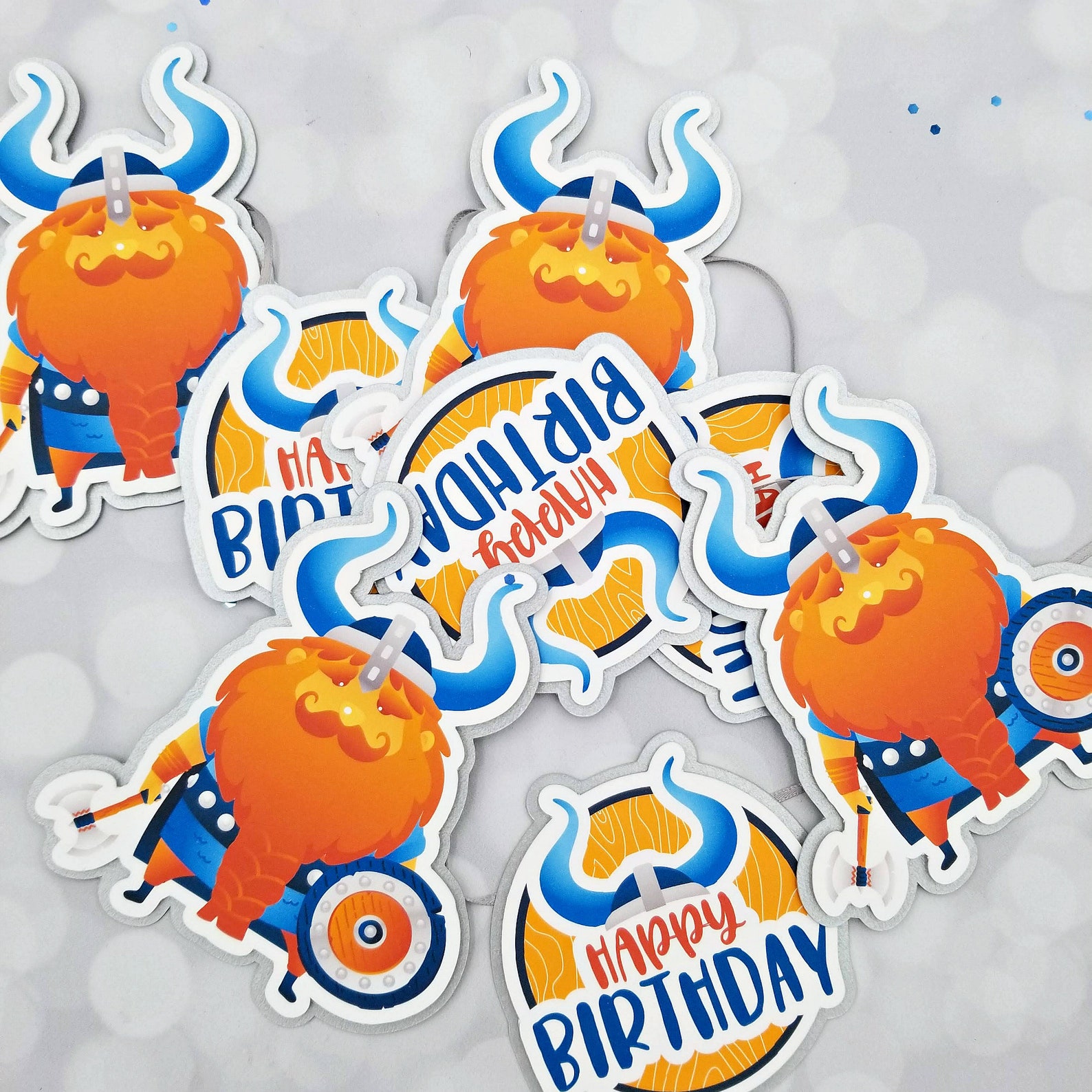 Happy Birthday Viking Banner Birthday Banner Viking - Etsy
