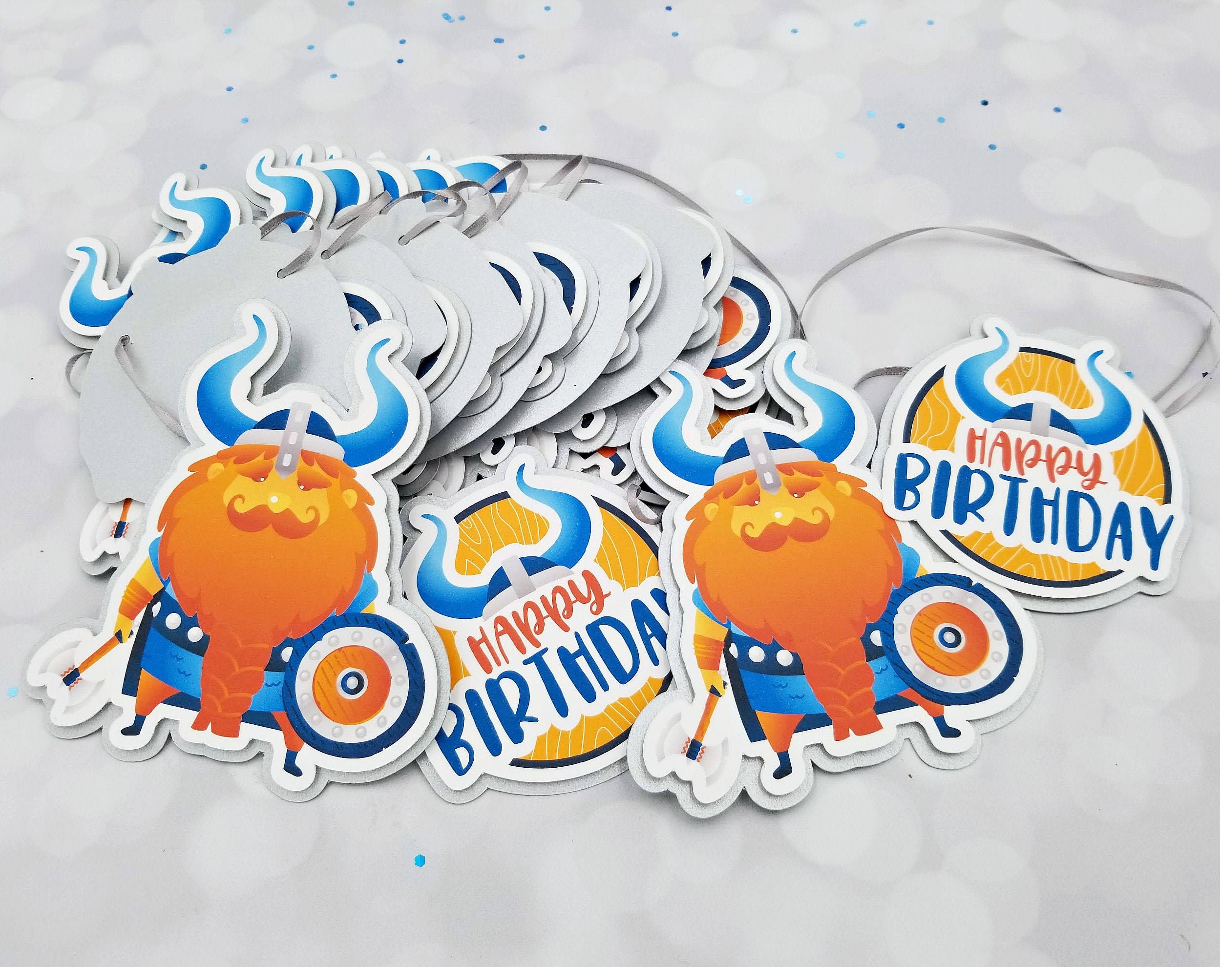 Happy Birthday Viking Banner Birthday Banner Viking - Etsy.de