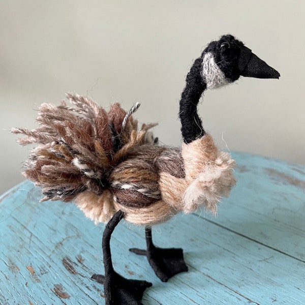 Canada Goose - Fibre Art - Wool Bird Sculpture - Ornament - Made to Order