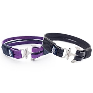 Regalo para parejas SET de dos pulseras de cuero él su amor juntos regalo de amistad regalo regalo de aniversario único mujeres hombres