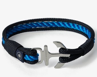 OCEANIC ANCHOR Nautical Rope Bracelet - Anchor Bracelet gift for men him husband anniversary father birthday jewelry sailor unisex