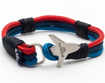 Aviator Handmade Bracelet BMW M Aviation Unisex Couple Matching Jewelry Airplane Friendship Long Distance Gift Him Her Mother Father Pilot