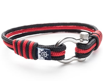 Shackle Nautical Rope Bracelet ARMINNO gift for him for her Father's Day husband sailor Christmas Valentine's Day couple matching