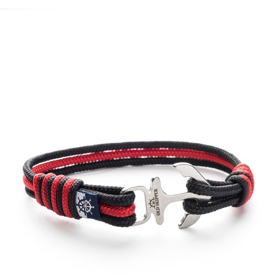 Ancre bracelet-bracelet de surfeur-réglable-Acier Inoxydable Ancre-paracord Bracelet à langer