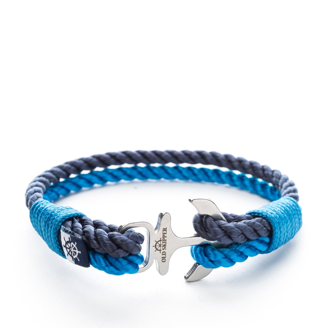 Anchor Shackle Nautical Marine Rope Bracelet OCEANIC Navy Blue Etsy