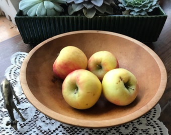 Vintage Dough Bowl, Farmhouse Bowl, Rustic Bowl