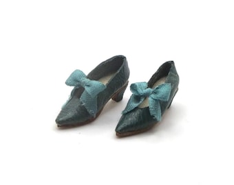 1:12 Scale Miniature Dollhouse Handmade Leather Shoes