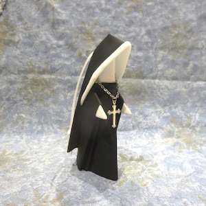 Porcelain Origami Style Nun Ornament