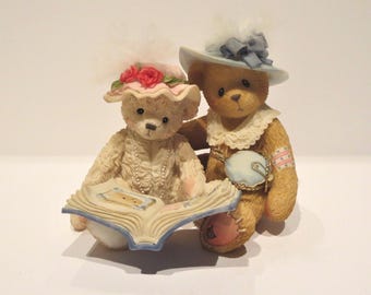 Cherished Teddies "Tess and Friend" Figurine