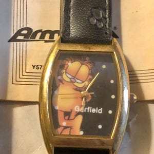 【希少】ガーフィールド★Armitron 時計 新ベルト 新電池 ヴィンテージ Armitron Garfield Watch - Etsy