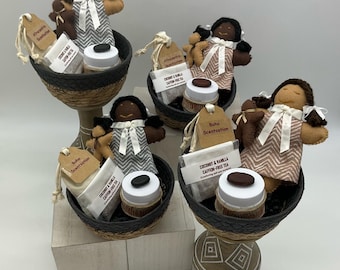 Hug In A Basket - Afrocentric Keepsake Gift Set