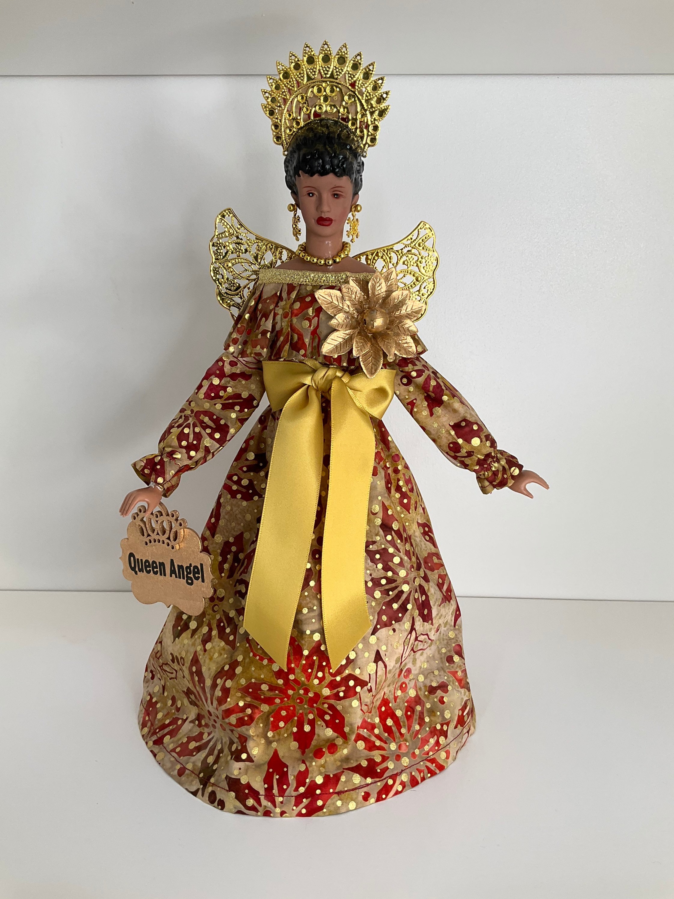 Black Angel Tree Topper African American Tree Topper Holiday Etsy