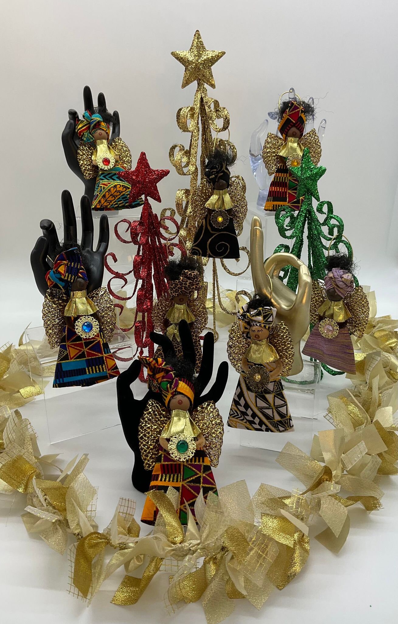 Black Angels Angel Ornaments African Ornament Ornaments Etsy