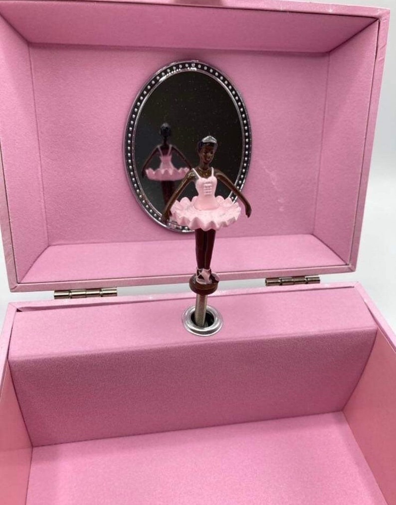 African American Black Ballerina Musical Jewelry Box Etsy