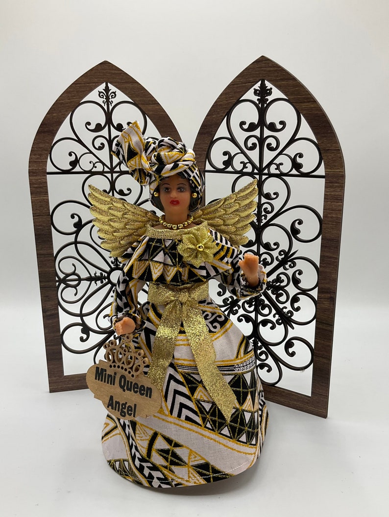 Small African American Angel Tree Topper Ethnic Christmas Etsy