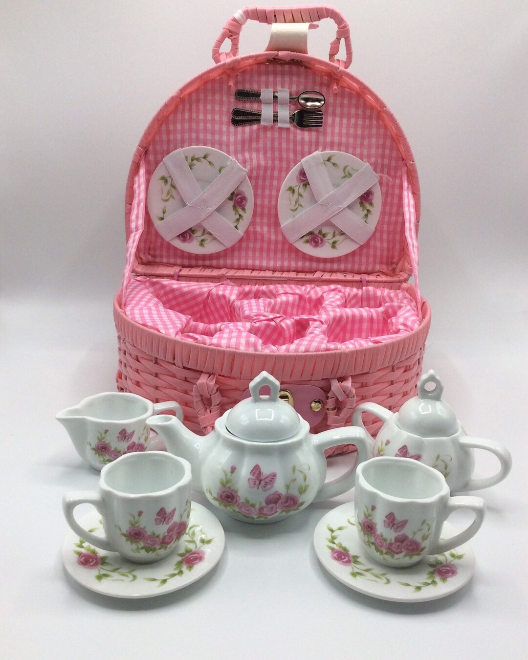 Children's Porcelain Tea Set Christmas Tea Set Gift Etsy