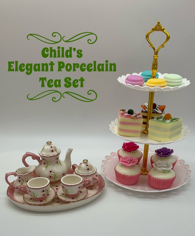 Children's Porcelain Tea Sets Elegant Tea Sets for Etsy