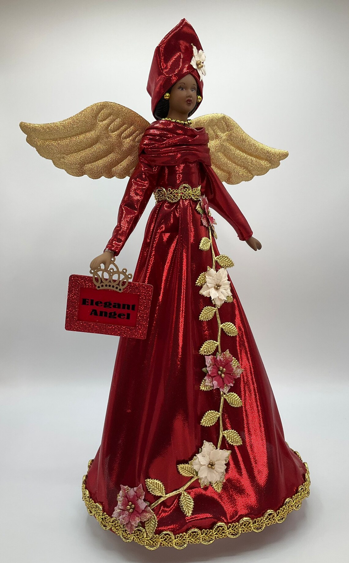 Elegant Angel Tree Topper African American Angel Tree Topper Etsy