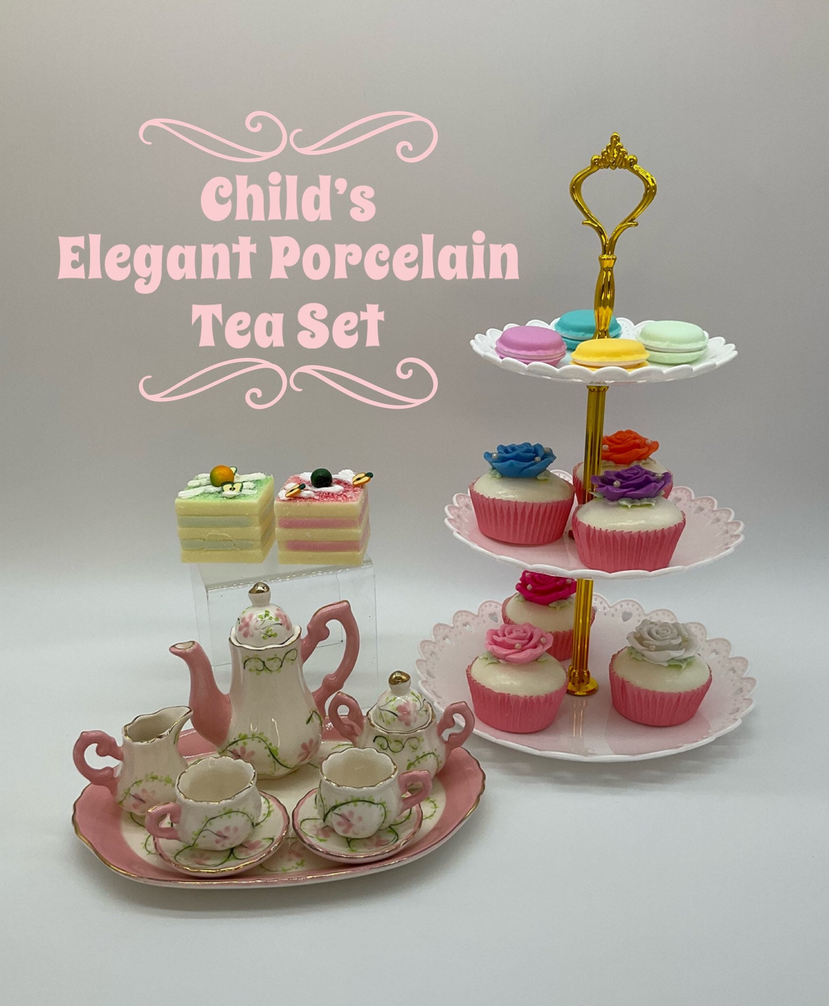 Children's Porcelain Tea Sets Elegant Tea Sets for Etsy