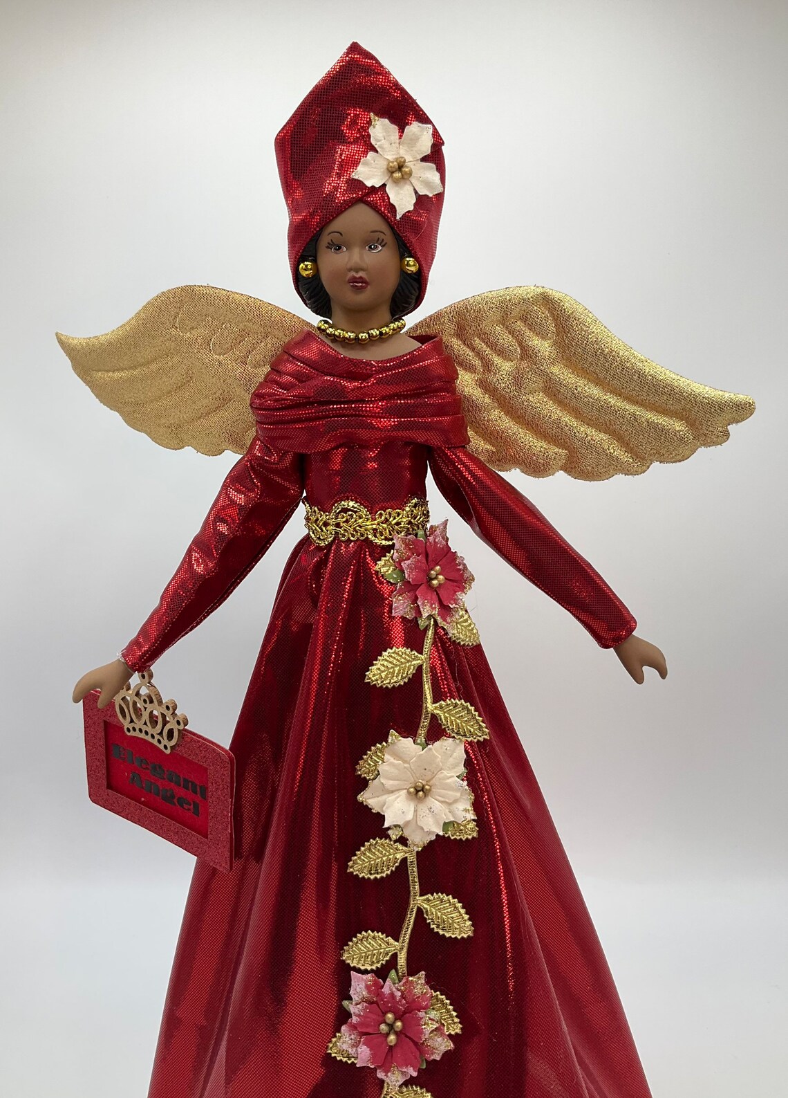 Elegant Angel Tree Topper African American Angel Tree Topper Etsy
