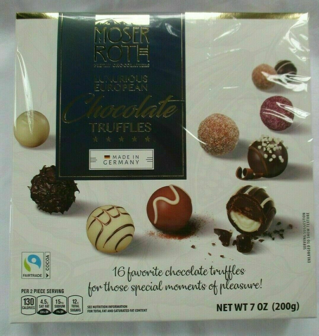 Moser Roth Luxurious European Chocolate Truffles 16 Piece Sealed Gift Box Valentine Days Gift Etsy