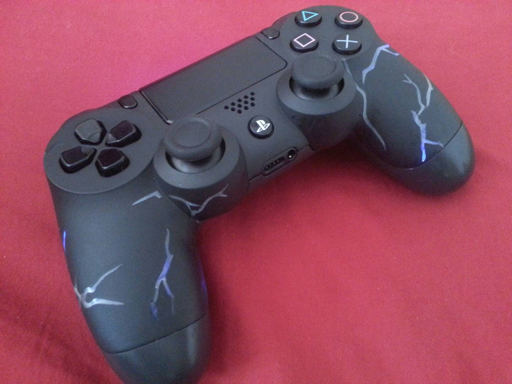 PS4 wireless LED custom Controller lightning black Sleeper | Etsy