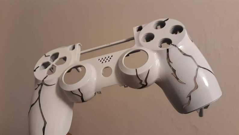 Playstation 4 ps4 wireless cover Shell case painted lightning white ZCT2U only cover front