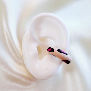 Polymer Clay Ear cuffs - No piercing needed - Colorful Ear Cuff - Conch Ear Cuff - Fun Ear Cuff Earrings - Chunky Ear Cuff - Cool Ear Cuff