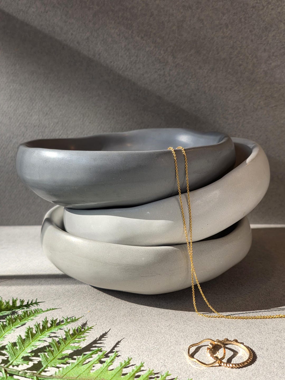 Decorative Concrete Bowl, Bowl for Coffee Table, Cement Decor, Minimalist Decor, Catchall Nightstand