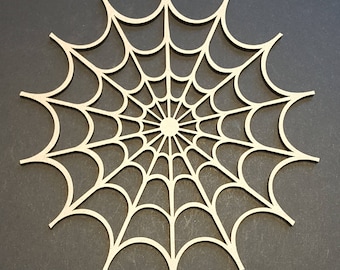 Spiders web MDF wall art craft shape halloween party