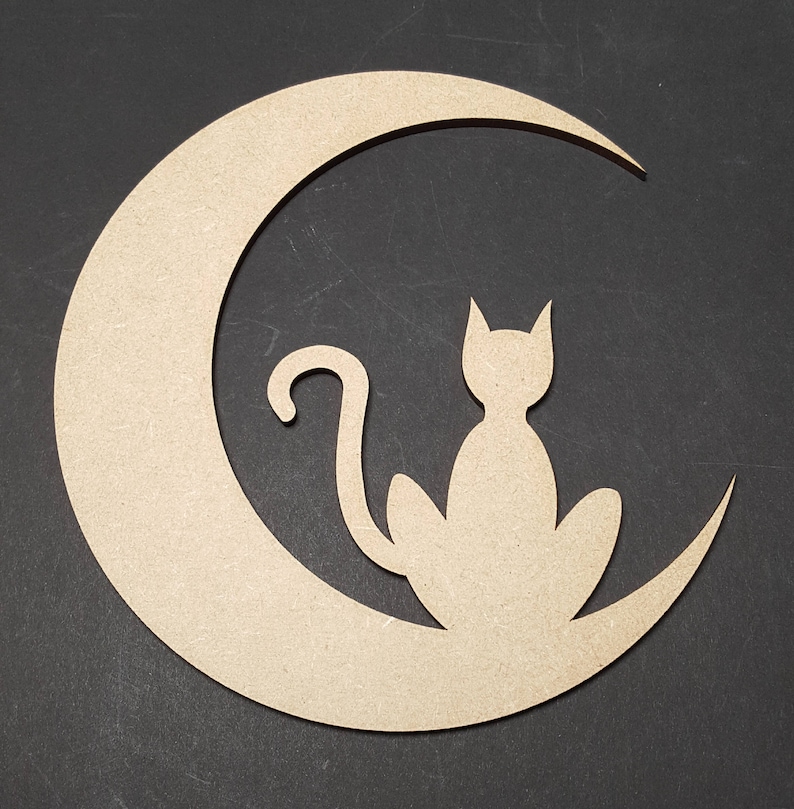 Halloween MDF wall art window decoration craft shape halloween party image 1