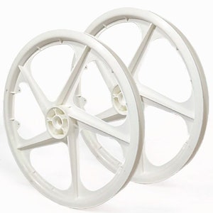 BMX Bicycle 20 PVC Sport Rim Complete white Wheelset Express Ship Etsy