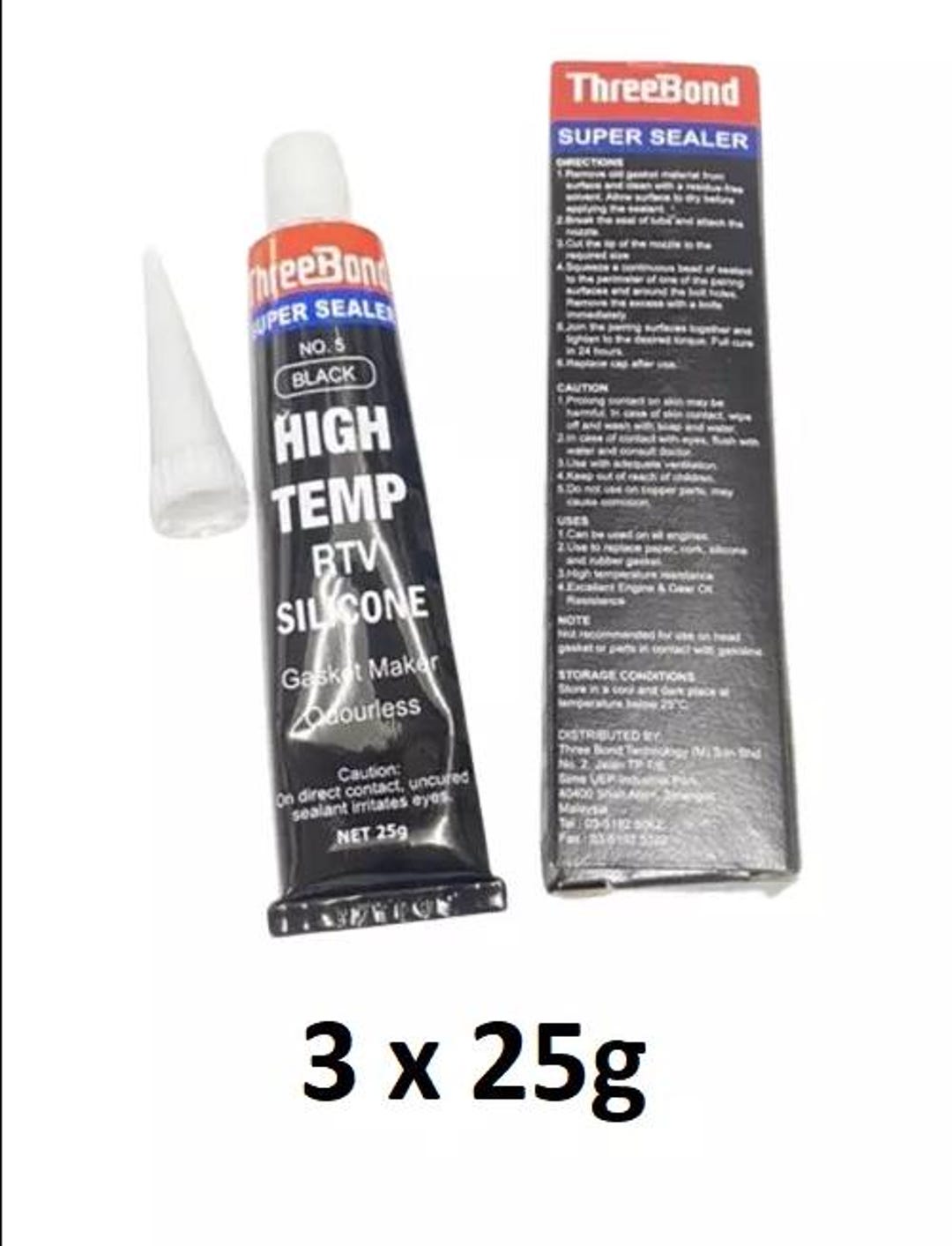 Threebond Gasket Gum High-temp Rtv Silicone 280C 3x 25G Gasket