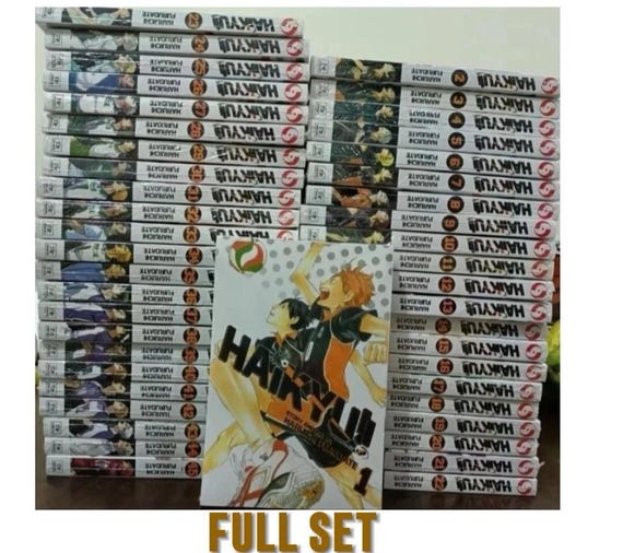 Haikyuu English Manga Set Vol 1–45 Full Series Comics by Furudate